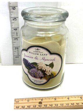 Willow Lane Jasmine & Hyacinth Premium Scented Candle 22 Oz Glass Jar